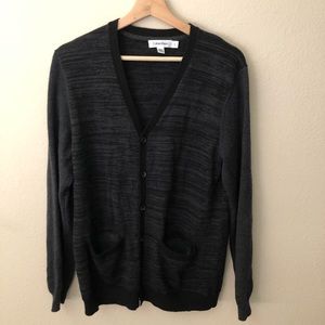 Calvin Klein Gray/black cardigan